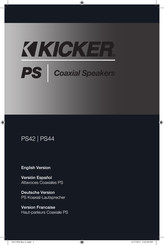 Kicker PS42 Bedienungsanleitung