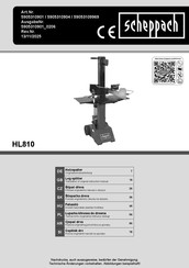 Scheppach HL810 Originalbetriebsanleitung