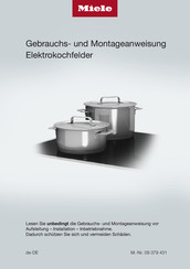 Miele KM 6012 Gebrauchs- Und Montageanweisung