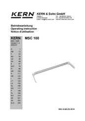 Kern MSC 100 Betriebsanleitung