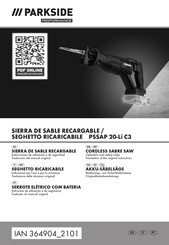 Parkside Performance PSSAP 20-Li C3 Bedienungs- Und Sicherheitshinweise