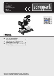 Scheppach HM210L Originalbetriebsanleitung