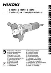 Hikoki G 10SN2 Bedienungsanleitung