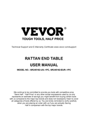 VEVOR SR245162-US-1PC Benutzerhandbuch