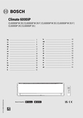 Bosch Climate 6000iP Bedienungsanleitung