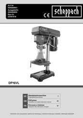 Scheppach DP16VL Originalbetriebsanleitung