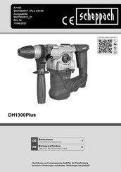 Scheppach DH1300PLUS Original Bedienungsanleitung