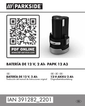 Parkside PAPK 12 A3 Originalbetriebsanleitung