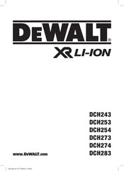 Dewalt DCH243 Originalanweisungen