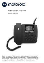 Motorola FW405 Schnellstartanleitung