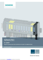 Siemens simatic et 200sp Gerätehandbuch