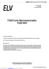 elv FS20 WS1 Bau- Und Bedienungsanleitung