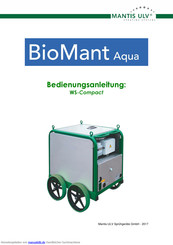 Mantis ULV BioMant Aqua Bedienungsanleitung