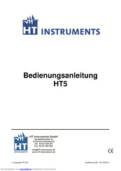 HT instruments HT5 Bedienungsanleitung