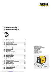 REMS Multi-Push SL Betriebsanleitung