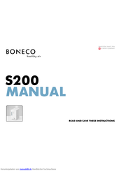 Boneco s200 Gebrauchsanweisung