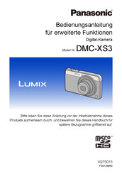 Panasonic Lumix DMC-XS3 Bedienungsanleitung Für Erweiterte Funktionen