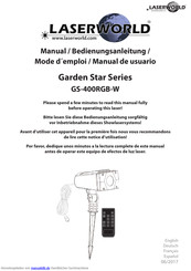 Laserworld Garden Star-Serie Bedienungsanleitung