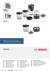 Bosch MUZ45X Series Gebrauchsanleitung