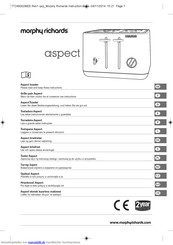 Morphy Richards aspect Bedienungsanleitung