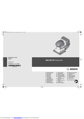 Bosch gss 18v-10 professional Originalbetriebsanleitung