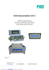 ME-Messysteme GSV-2AS Bedienungsanleitung