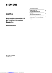 Siemens SIMATIC PCS 7 Referenzhandbuch