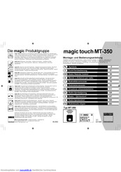 Waeco magic touch MT-350 Montage- Und Bedienungsanleitung