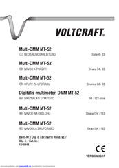 VOLTCRAFT MT-52 Bedienungsanleitung