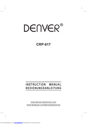Denver CRP-617 Bedienungsanleitung