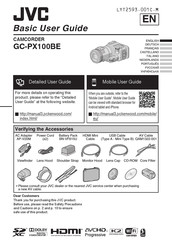 JVC gc-px100be Grundlagen Benutzerhandbuch