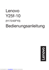 Lenovo Y25f-10 Bedienungsanleitung