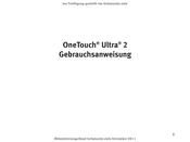 One Touch Ultra 2 Gebrauchsanweisung
