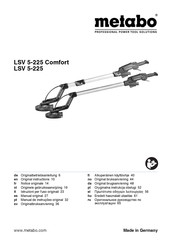 Metabo LSV 5-225 Comfort Originalbetriebsanleitung