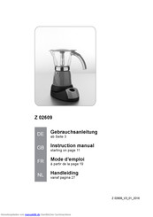 Coffemaxx Z 02609 Gebrauchsanleitung