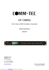 Comm-Tec UP-1280SU Bedienungsanleitung