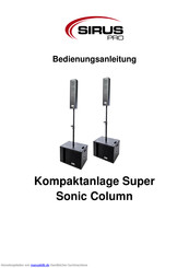 Sirus Kompaktanlage Super Sonic Column Bedienungsanleitung