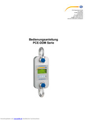 PCE Instruments DDM Serie Bedienungsanleitung