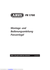 Abus PR1700 Montage- Und Bedienungsanleitung