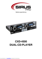 Sirus Pro CXD-4500 Bedienungsanleitung