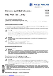 Hirschmann OZD Profi 12M...Pro Serie Bedienungsanleitung