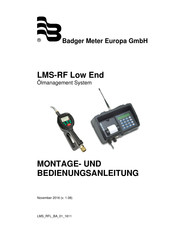 Badger Meter LMS-RF Montage- Und Bedienungsanleitung