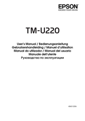 Epson TM-U220 Bedienungsanleitung