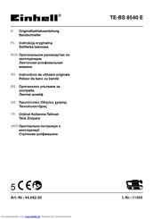 EINHELL 44.662.30 Originalbetriebsanleitung