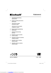 EINHELL TE-BS 8540 E Originalbetriebsanleitung