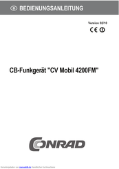Conrad CV Mobil 4200 FM Bedienungsanleitung