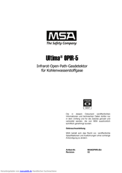 MSA Ultima OPIR-5 Gebrauchsanleitung