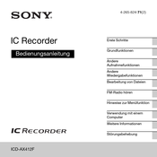 Sony ICD-AX412F Bedienungsanleitung