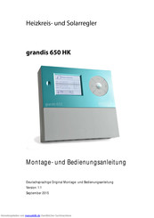 Prozeda grandis 650 HK Montage- Und Bedienungsanleitung