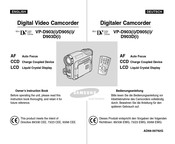 Samsung VP-D905 Bedienungsanleitung